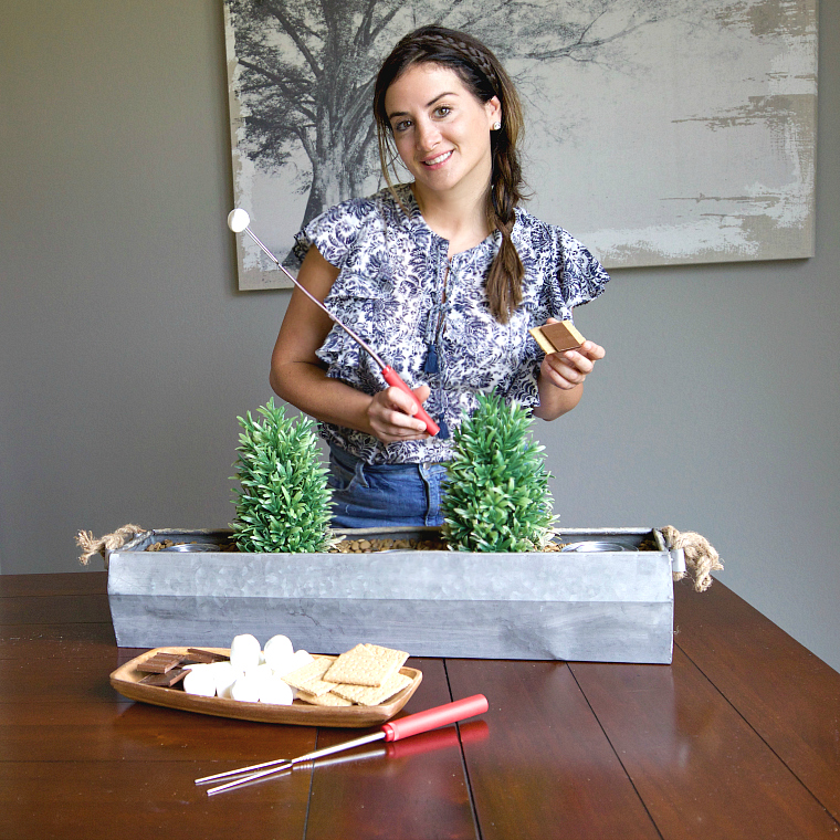 How to Make a Tabletop S'mores Roasting Station