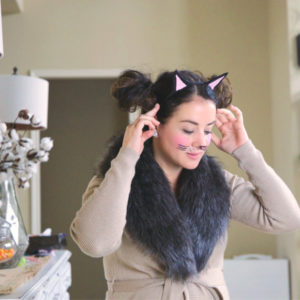 DIY-Halloween Cat Costume less than $5!