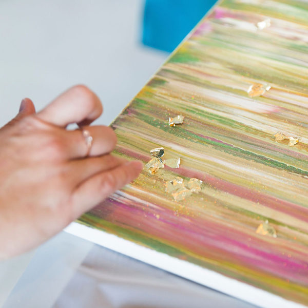 DIY Abstract Canvas Wall Art - Life of Alley