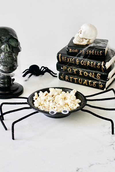 Easy Halloween DIY Spider Bowl